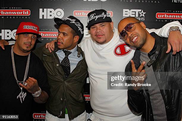 Johnny Nunez , Fat Joe and guests attend the premiere of "Shooting Stars: The Rise of Hip Hop Photographer Johnny Nunez" at the AMC Loews West 34th...