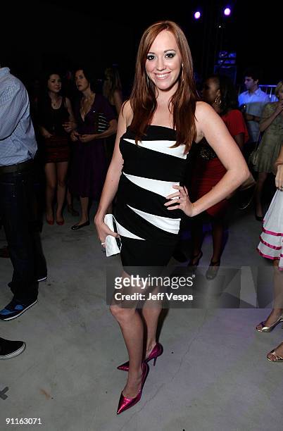 Actress Andrea Bowen poses during the 7th Annual Teen Vogue Young Hollywood Party held at Milk Studios on September 25, 2009 in Hollywood, California.