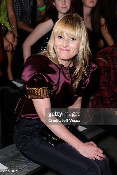 Editor-in-chief, Teen Vogue Amy Astley poses during the 7th Annual Teen Vogue Young Hollywood Party held at Milk Studios on September 25, 2009 in...