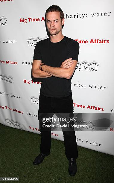 Actor Shane West attends Virginia Madsen's 2nd Annual Birthday Party Benefiting Charity: Water at MyHouse on September 25, 2009 in Los Angeles,...