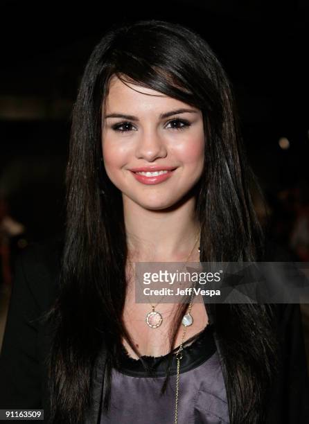 Actress Selena Gomez during the 7th Annual Teen Vogue Young Hollywood Party held at Milk Studios on September 25, 2009 in Hollywood, California.