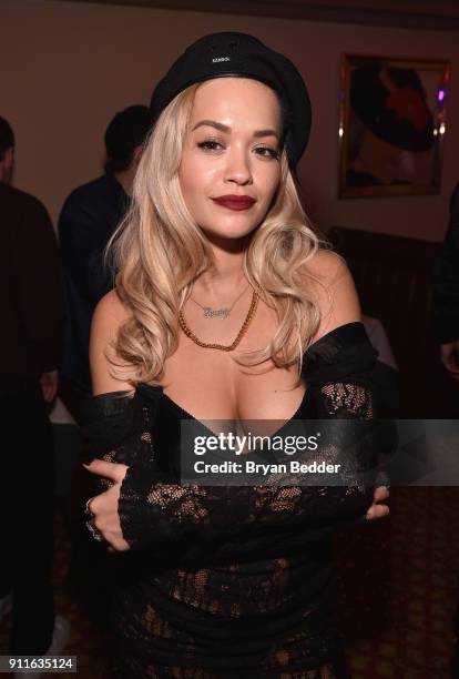 Rita Ora attends the 60th Annual Grammy Awards after party hosted by Benny Blanco and Diplo with SVEDKA Vodka and Interscope Records on January 29,...