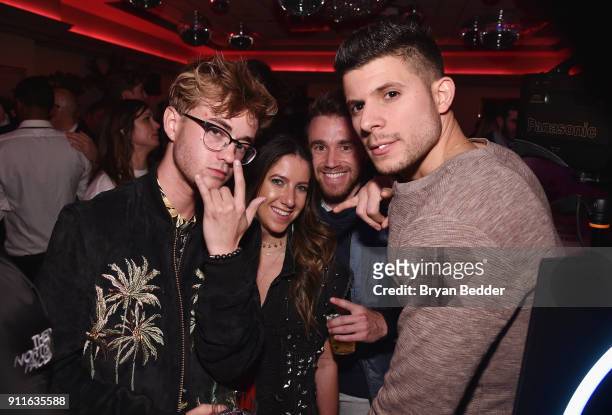 Jack Johnson of Jack & Jack and guests attend the 60th Annual Grammy Awards after party hosted by Benny Blanco and Diplo with SVEDKA Vodka and...