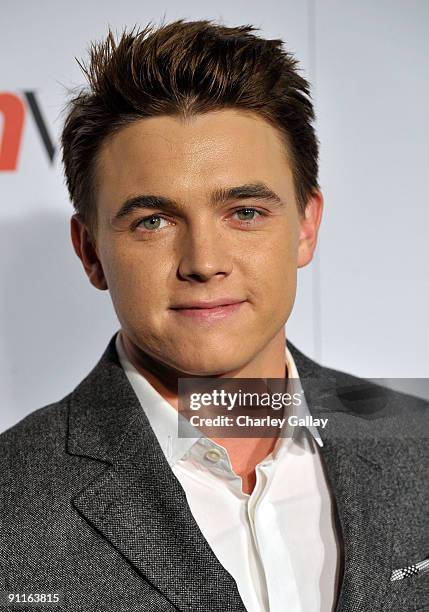 Singer Jesse McCartney arrives at 7th Annual Teen Vogue Young Hollywood Party at MILK Studios on September 25, 2009 in Los Angeles, California.