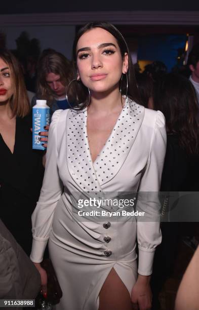 Dua Lipa attends the 60th Annual Grammy Awards after party hosted by Benny Blanco and Diplo with SVEDKA Vodka and Interscope Records on January 29,...