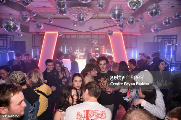 Guests attend the 60th Annual Grammy Awards after party hosted by Benny Blanco and Diplo with SVEDKA Vodka and Interscope Records on January 29, 2018...