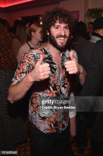 Lil Dicky attends the 60th Annual Grammy Awards after party hosted by Benny Blanco and Diplo with SVEDKA Vodka and Interscope Records on January 29,...