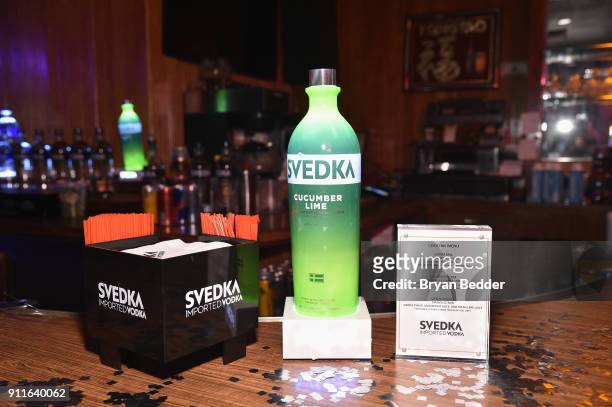 Vodka is served during the 60th Annual Grammy Awards after party hosted by Benny Blanco and Diplo with SVEDKA Vodka and Interscope Records on January...