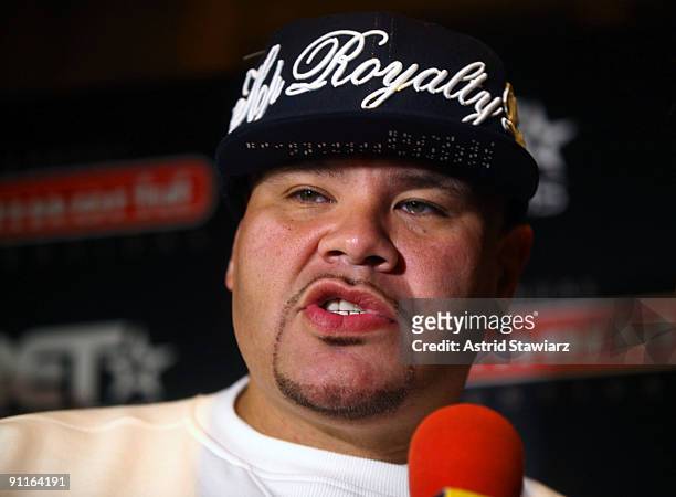 Rapper Fat Joe attends the premiere of 'Shooting Stars: The Rise of Hip Hop Photographer Johnny Nunez' at the AMC Loews West 34th Street on September...