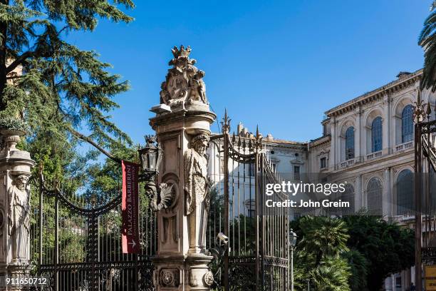 Gate to the Galleria Nazionale d'Arte Antica at Palazzo Barberini.