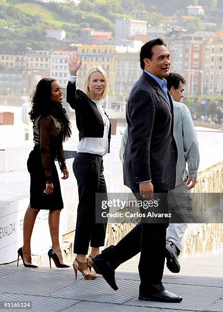 Actresses Kerry Washington, Naomi Watts, actor Jimmy Smits and director Rodrigo Garcia attend the photocall for "Mother and Child" during the 57th...