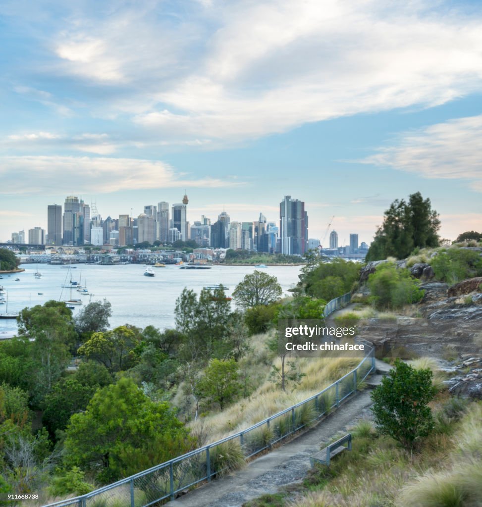 Panoramic view of sydney harbor,Australia