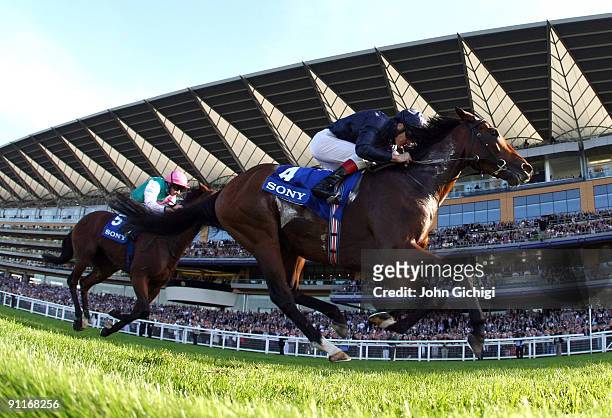 Rip Van Winkle ridden by Johnny Murtagh wins The Queen Elizabeth II Stakes at Ascot Racecourse on September 26, 2009 in Ascot, England.