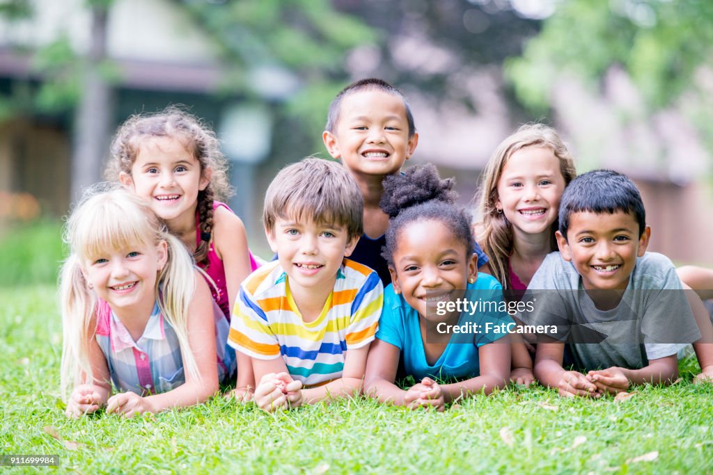 Foto de grupo das crianças