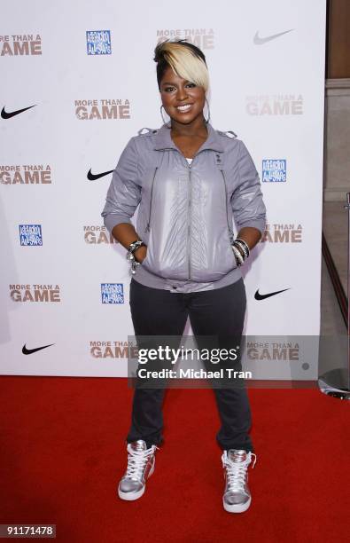 Costume designer Ester Dean arrives to the Los Angeles premiere of "More Than A Game" held at Pacific Theaters at the Grove on September 26, 2009 in...