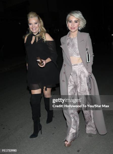 Melissa Peterman and Chelsea Kane are seen on January 28, 2018 in Los Angeles, California.