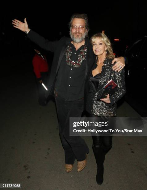 John Corbett and Bo Derek are seen on January 28, 2018 in Los Angeles, California.