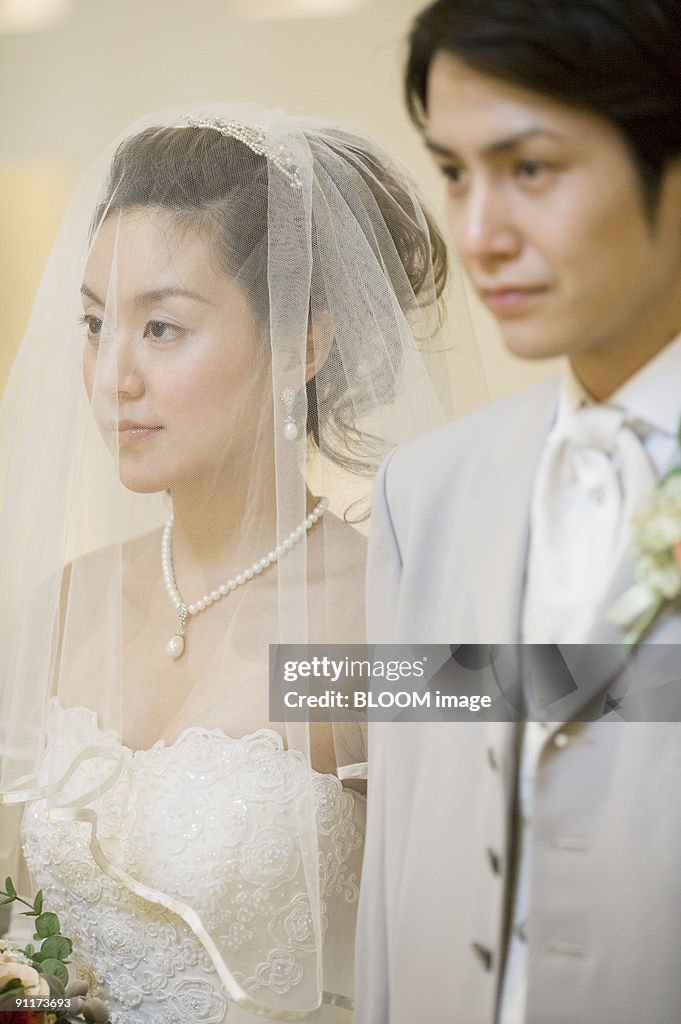 Bride and groom, portrait