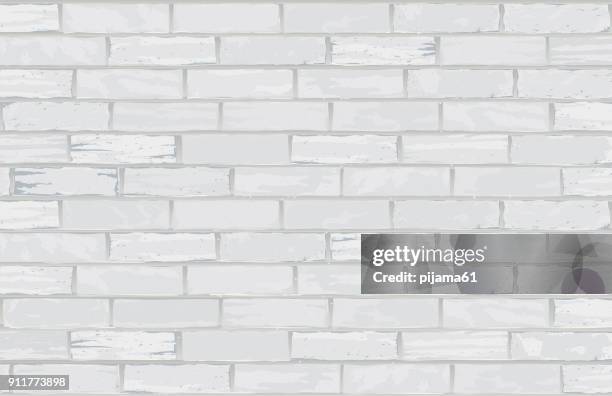 white brick wall - cement background stock illustrations