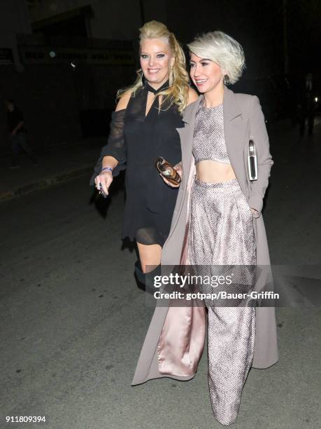 Chelsea Kane and Melissa Peterman are seen on January 28, 2018 in Los Angeles, California.