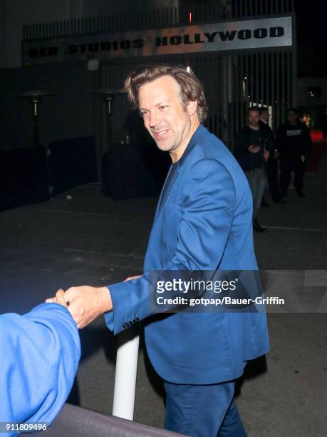 Jason Sudeikis is seen on January 28, 2018 in Los Angeles, California.