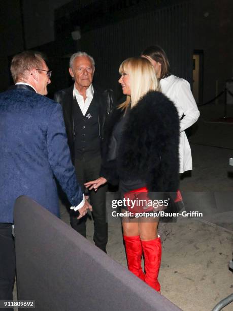 Alan Hamel and Suzanne Somers are seen on January 28, 2018 in Los Angeles, California.