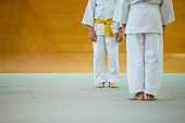 Two Boys During Judo Practicing