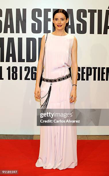 Spanish actress Pilar Lopez de Ayala attends the 57th San Sebastian Film Festival closing ceremony at the Kursaal Palace, on September 26, 2009 in...