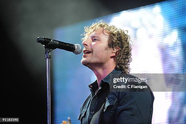 Country Music Vocalist Dierks Bentley performs at Shoreline Amphitheatre on September 25, 2009 in Mountain View, California.