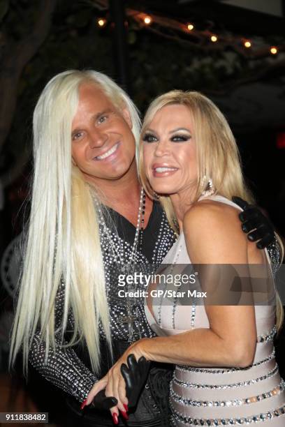 Daniel DiCriscio and Amber Lynn are seen on January 28, 2018 in Los Angeles, CA.