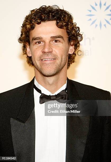 Tennis player Gustavo Kuerten arrives at the 14th annual Andre Agassi Charitable Foundation's Grand Slam for Children benefit concert at the Wynn Las...