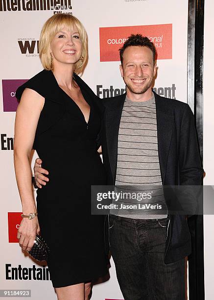 Actress Jenna Elfman and actor Bodhi Elfman attend Entertainment Weekly And Women In Film's 7th annual pre-Emmy party at Restaurant at The Sunset...