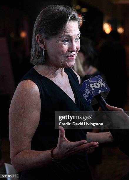 Actress Cherry Jones attends Point Foundation's "Point Honors... Los Angeles" at the Renaissance Hollywood Hotel on September 26, 2009 in Los...