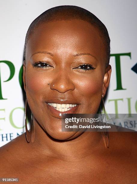 Singer/TV personality Frenchie Davis attends Point Foundation's "Point Honors... Los Angeles" at the Renaissance Hollywood Hotel on September 26,...