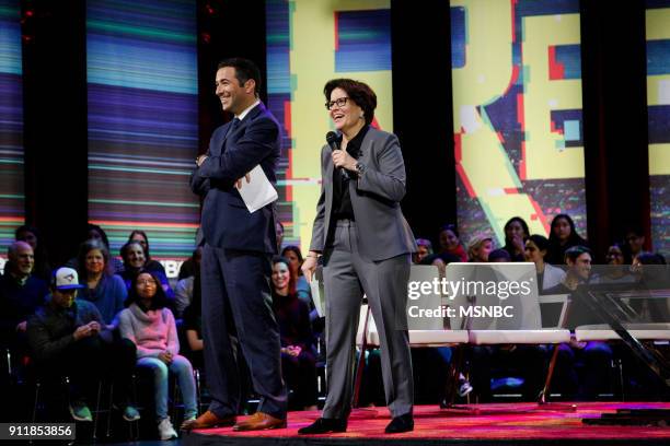 Google and YouTube Changing the World" -- Pictured: Ari Melber, Anchor of ?The Beat? and MSNBC Chief Legal Correspondent, Kara Swisher, Recode...