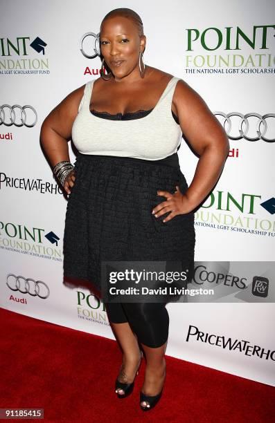 Singer/TV personality Frenchie Davis attends Point Foundation's "Point Honors... Los Angeles" at the Renaissance Hollywood Hotel on September 26,...