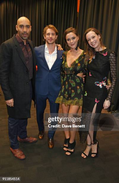Alex Lanipekun, Louis Hunter, Bella Dayne and Chloe Pirrie attend an exclusive preview screening of new BBC One drama "Troy: Fall Of A City" at BFI...