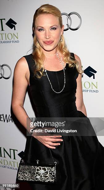 Actress Adrienne Frantz attends Point Foundation's "Point Honors... Los Angeles" at the Renaissance Hollywood Hotel on September 26, 2009 in Los...