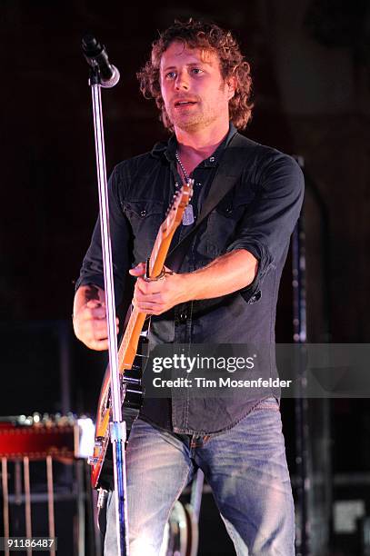 Dierks Bentley performs in support of his Feel That Fire release at Sleep Train Amphitheatre on September 26, 2009 in Wheatland, California.