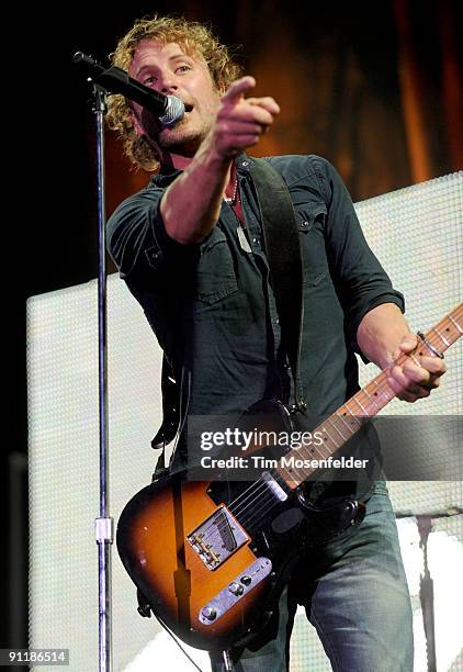 Dierks Bentley performs in support of his Feel That Fire release at Sleep Train Amphitheatre on September 26, 2009 in Wheatland, California.