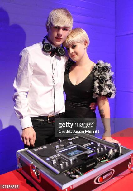 Luke Worrall and Kelly Osbourne during the 7th Annual Teen Vogue Young Hollywood Party held at Milk Studios on September 25, 2009 in Hollywood,...