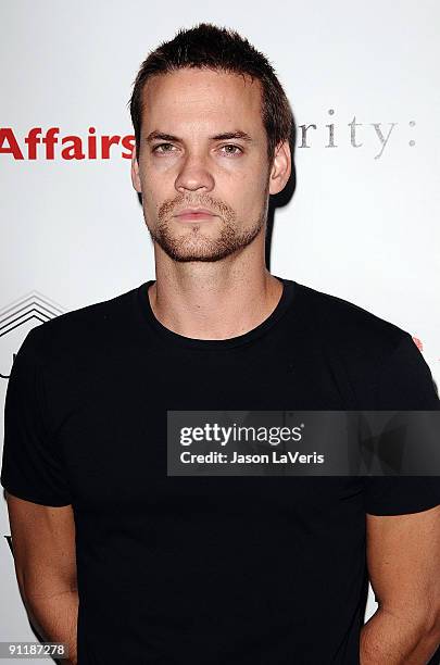 Actor Shane West attends Virginia Madsen's 2nd annual birthday and "Charity: Water" benefit at MyHouse Nightclub on September 25, 2009 in Hollywood,...