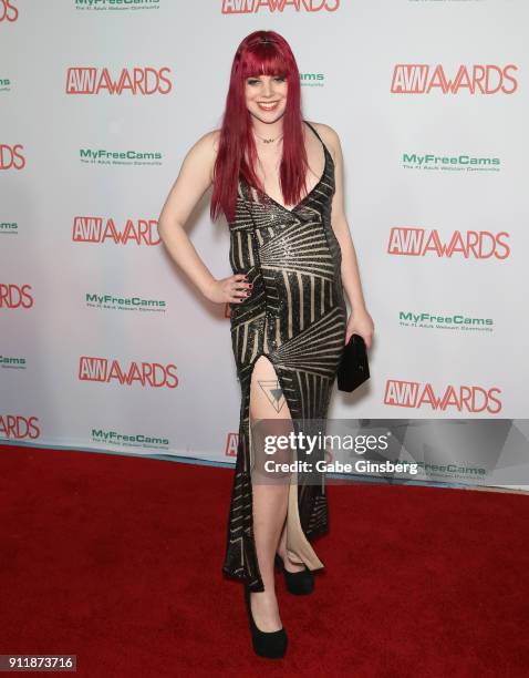 Adult film actress Chelsea Poe attends the 2018 Adult Video News Awards at the Hard Rock Hotel & Casino on January 27, 2018 in Las Vegas, Nevada.