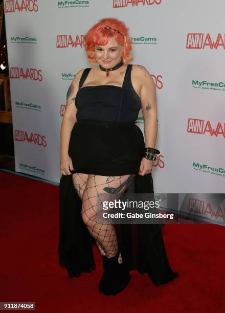 Adult film actress Courtney Trouble attends the 2018 Adult Video News Awards at the Hard Rock Hotel & Casino on January 27, 2018 in Las Vegas, Nevada.
