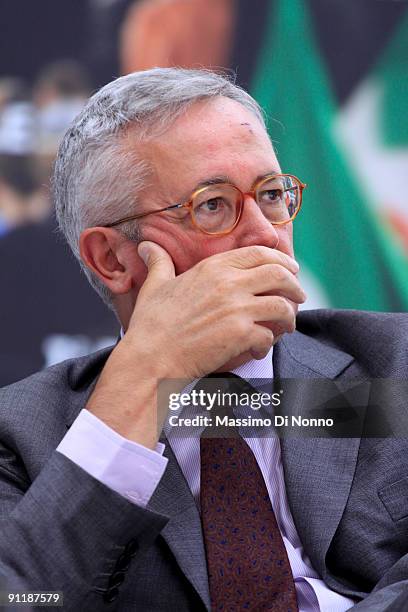 Italy's Finance Minister Giulio Tremonti attends the "Festa Della Liberta": Italian Party Of Freedom Festival on September 26, 2009 in Milan, Italy....