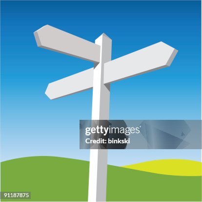 Visual Sign Post Graphic Design Of A Sign Post Template High-Res Vector Graphic - Getty ...