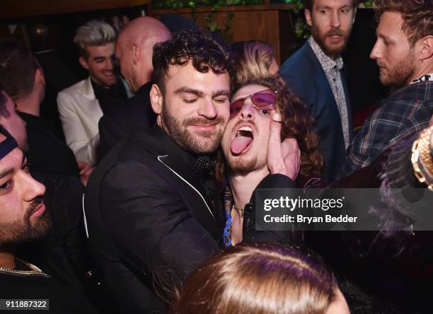 Alex Pall and Andrew Watt attend the 60th Annual Grammy Awards after party hosted by Benny Blanco and Diplo with SVEDKA Vodka and Interscope Records...