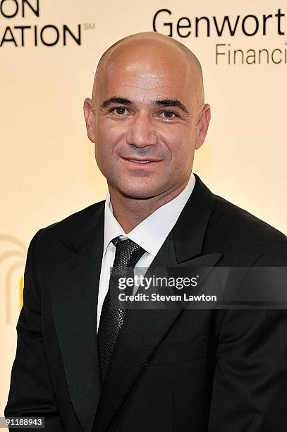 Former tennis player Andre Agassi arrives at the 14th annual Andre Agassi Charitable Foundation's Grand Slam for Children benefit concert at the Wynn...