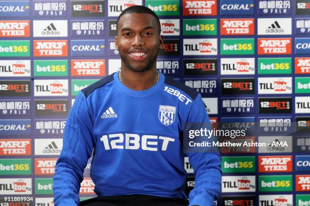 West Bromwich Albion sign Daniel Sturridge on loan from Liverpool on January 29, 2018 in West Bromwich, England.