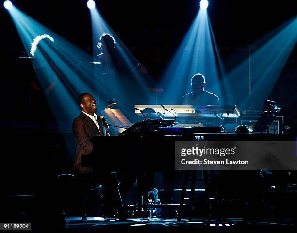Singer Brain McKnight performs at the 14th annual Andre Agassi Charitable Foundation's Grand Slam for Children benefit concert at the Wynn Las Vegas...